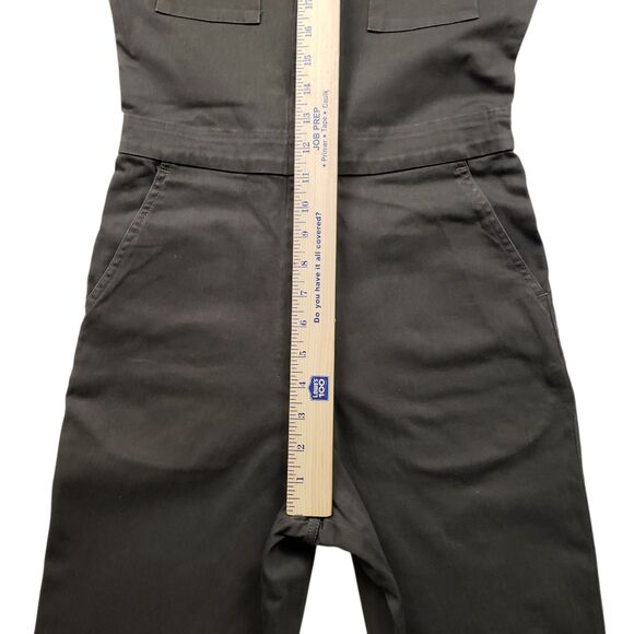 Rivet Utility Worker Jumpsuit Womens Small Green Short Sleeve Stretch Coveralls - Picture 6 of 12